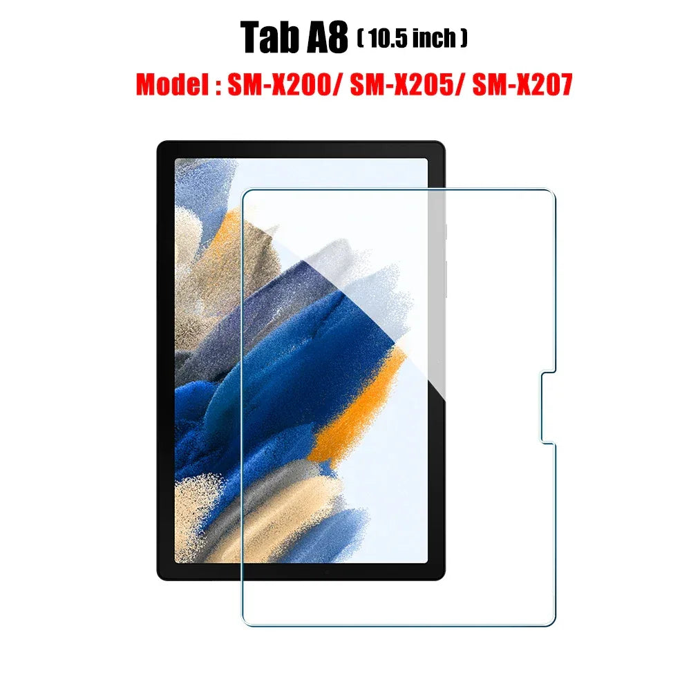 Samsung Galaxy Tab Tempered Glass Screen Protector - 9H Anti-Scratch Film Tab A8 Tidesmit