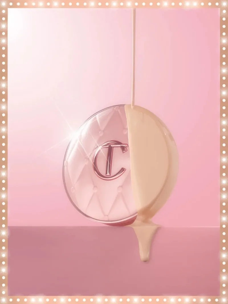 Tidesmit Charlotte Tilbury Star Air Cushion Foundation providing full coverage and moisturizing for flawless skin