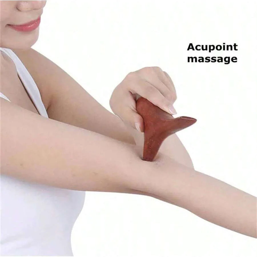 Hand and Foot Massage Stick – Mahogany Reflexology Tool for Stress Relief Relaxation Treatment Tidesmit