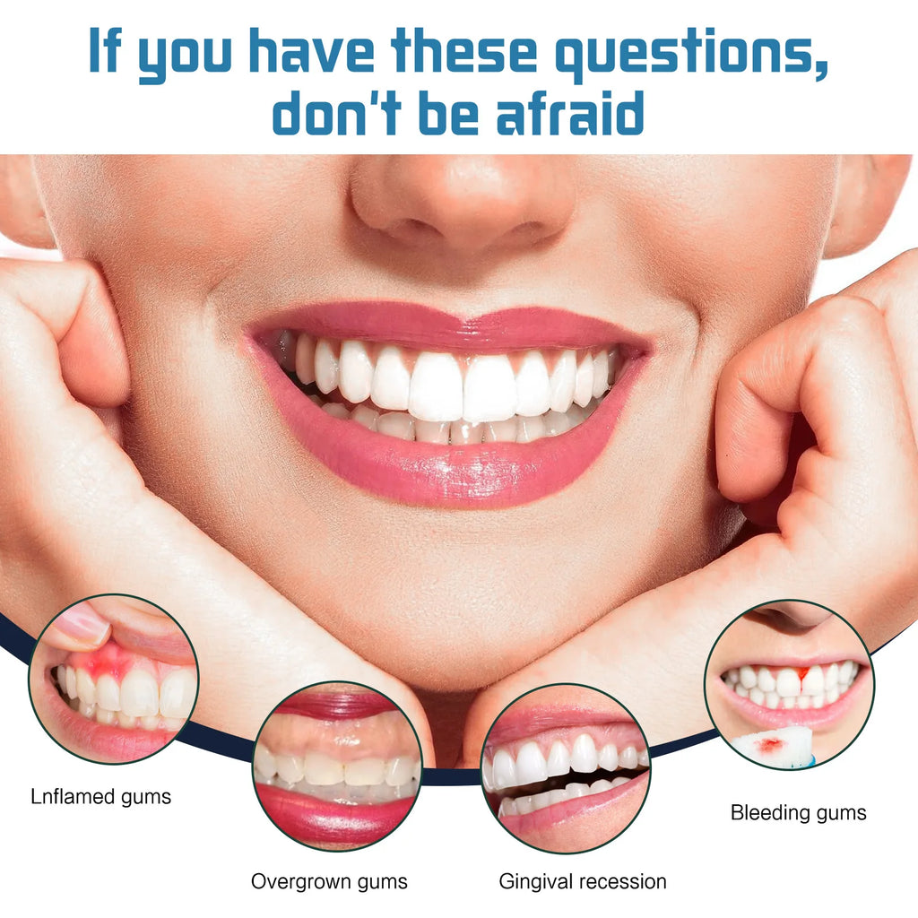 Tidesmit teeth whitening and gum care serum drops for pain relief and natural tooth stain removal