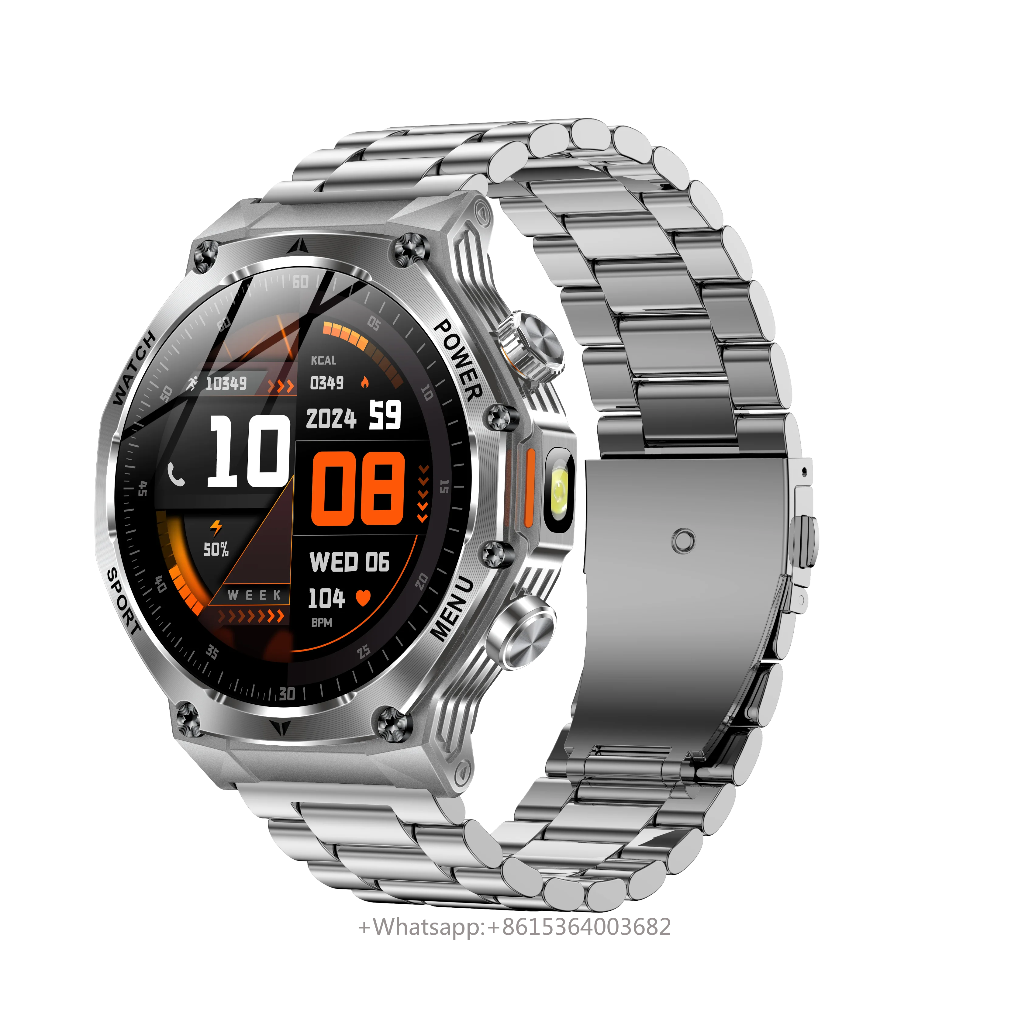 YLL-AK82 Outdoor Sport for Smart Watch Fitness Tracker Sleep Tracker IP67 Waterproof AMOLED Screen Heart Rate Monitor