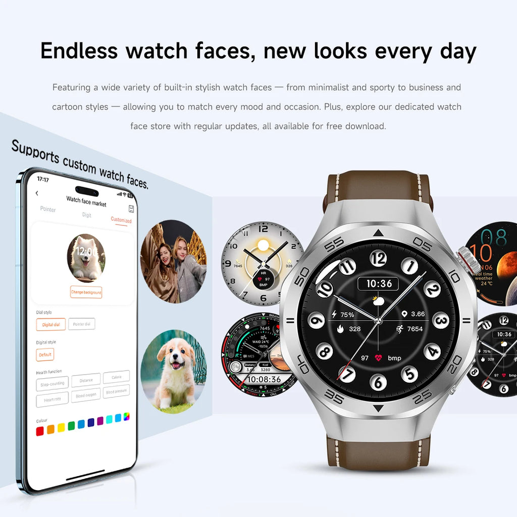 2026New Original Premium Sports SmartWatch Ultra 1.53“Display Built-in GPS Compass 3ATM Waterproof Call Fitness Tracker Bracelet