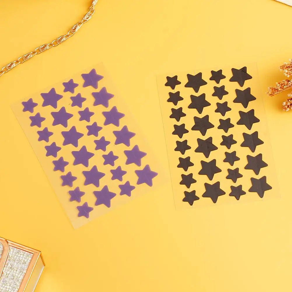 28Pcs Colorful Cute Star Shaped Acne Sticker Invisible Acne Cover Pimple Patch Skin Care