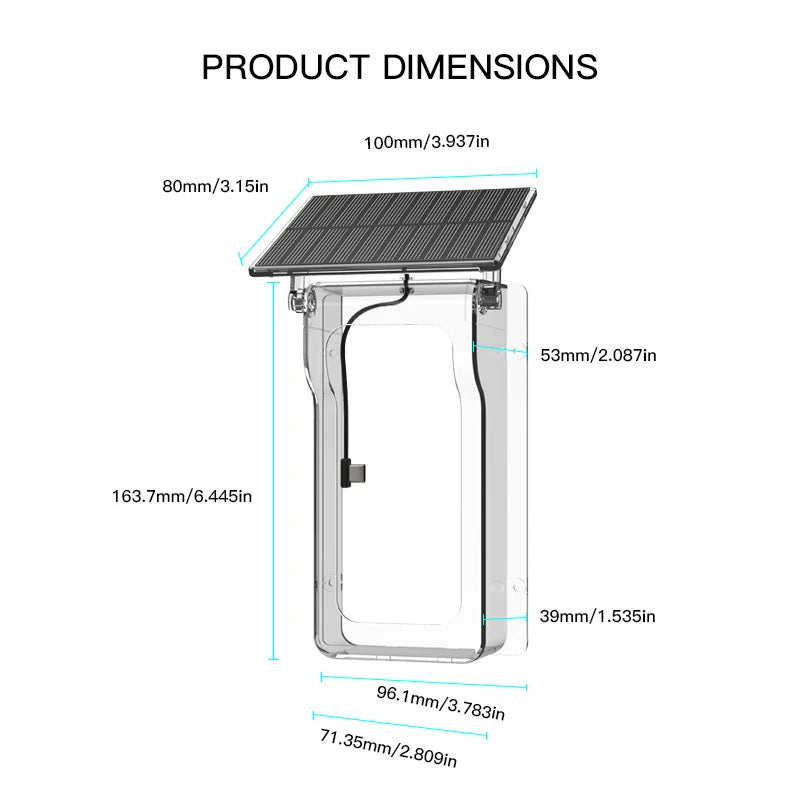 Tuya Doorbell with Solar Rain Cover Camera Wireless Video Doorbell Wifi PIR Human Body Sensing Outdoor Door Bell Video Intercom