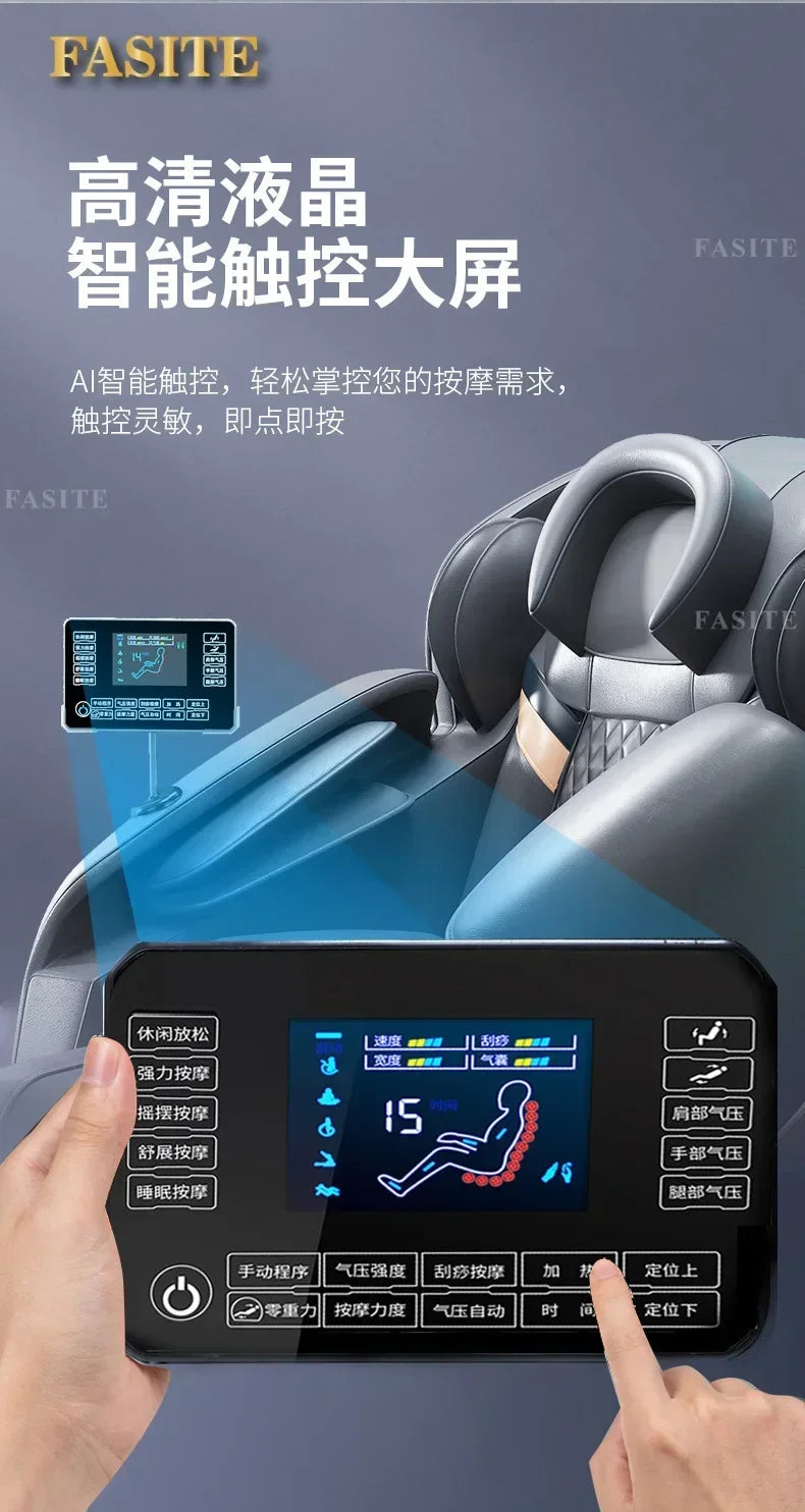 Massage Chair Recliner Electric Sofa Bed - Tibetan Blue Tidesmit Massage Chairs Tidesmit