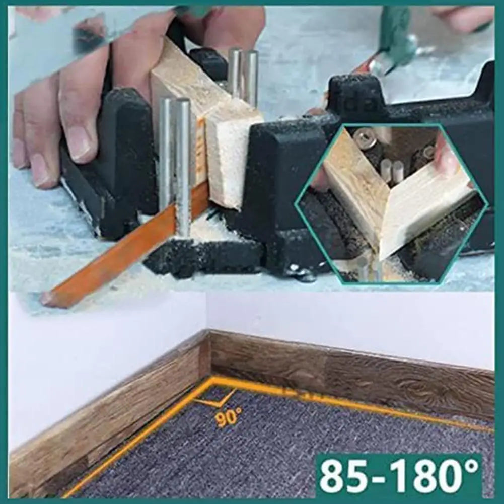 2 In 1 Miter Measuring Cutting Tool Bevel Gauge and Mitre Box Measuring Cutting Tool Measure Bevels and Miter Sawing Angle Cutti
