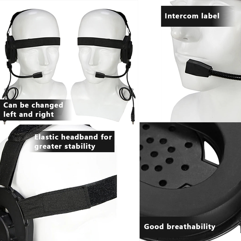 Tactical Shooting Headset with U94 PTT for Baofeng Radio - Tidesmit Tidesmit