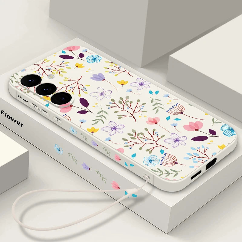 Floral Samsung Galaxy S25 Ultra Case | Slim Shock-Absorbing Cover Tidesmit