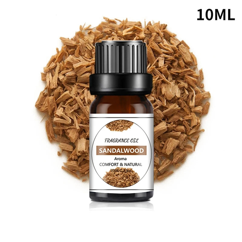10ml Essential Oils For Humidifier Aromatic Diffuser Lavender Sakura Rose Coffee Sandalwood Lemon Fragrance Oil Making Candles
