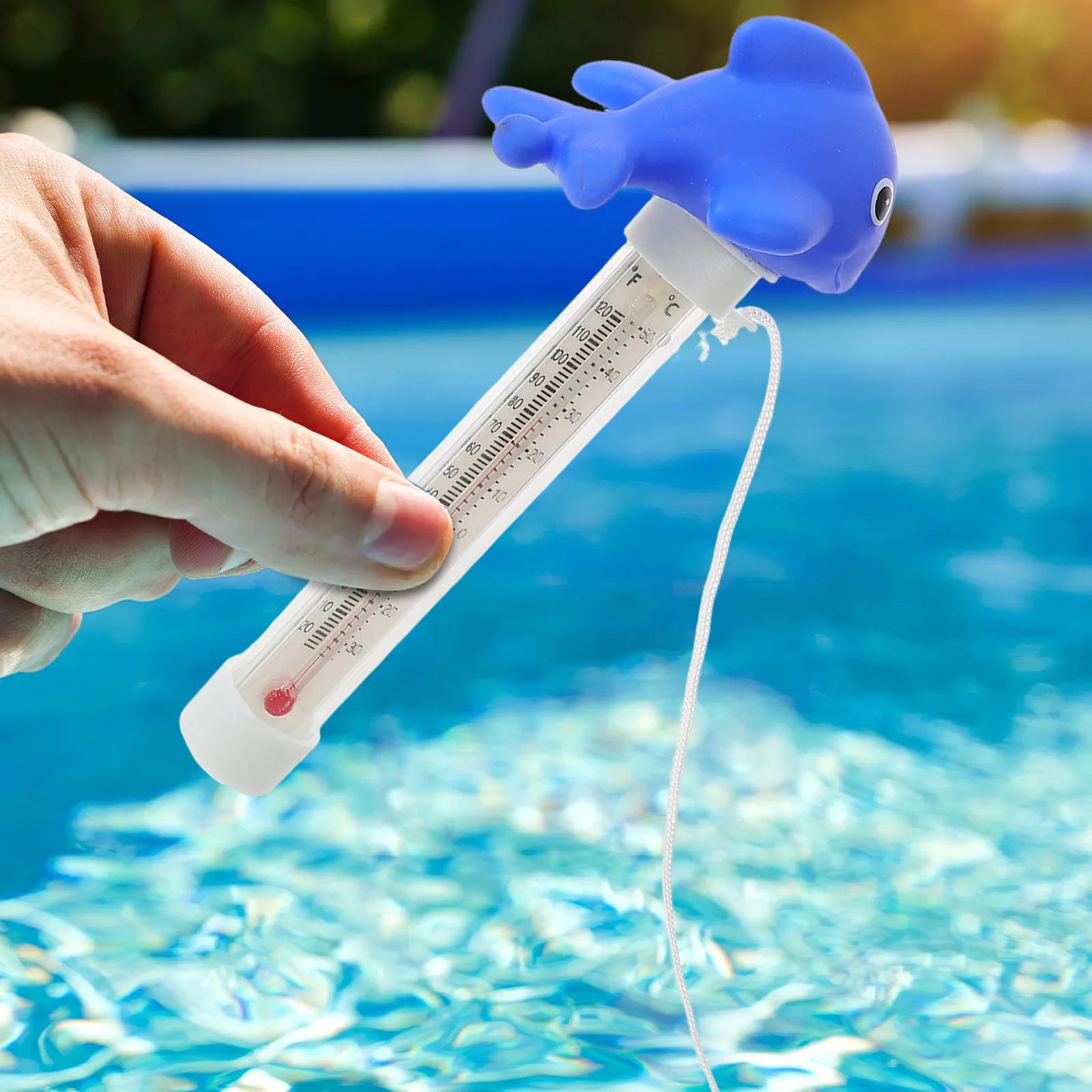 Baby Bath Thermometer Floating Cartoon Animal Style Large Display Quick Response Sensor Accurate Water Temp Gauge for Pools Tubs