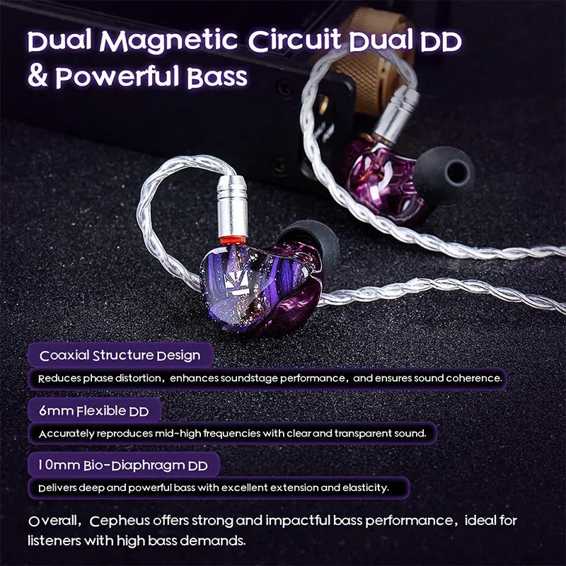 16-Driver HiFi Studio Monitor Earbuds by Tidesmit - Wired Audio Tidesmit