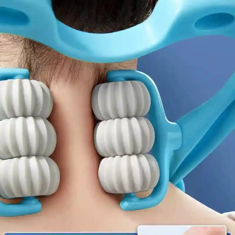 Spinal Massage Tool for Neck Relief – Portable Manual Trigger Point Massager Relaxation Treatment Tidesmit