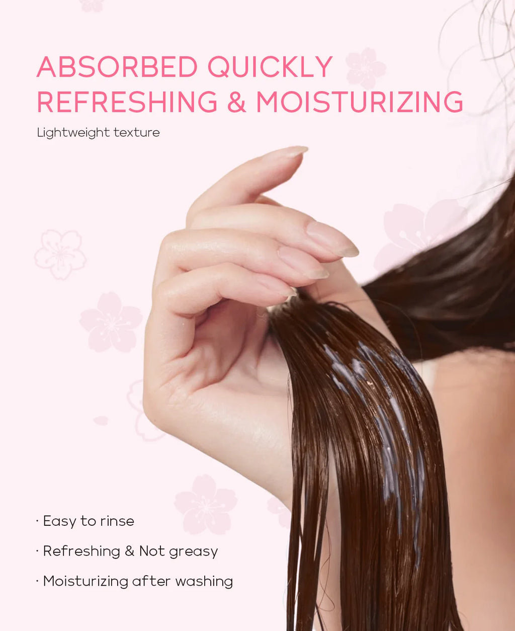 LAIKOU Sakura Shampoo And Hair Conditioner Cherry Blossom Nourishing Repair Dry Hair Smooth Anti Frizz Moisturizing Hair Care