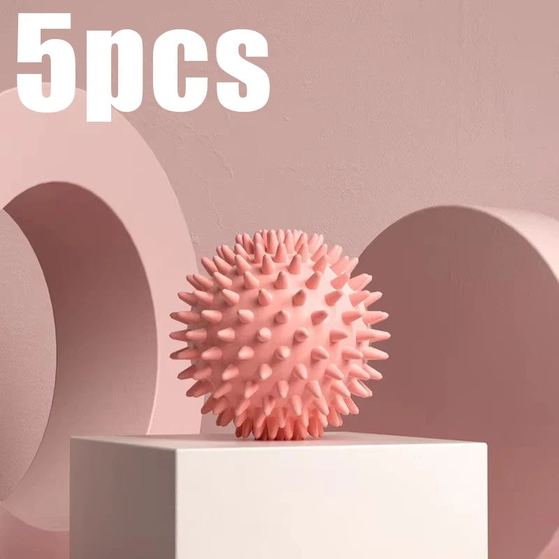 Massage Ball for Muscle Relaxation | Portable Deep Tissue Relief Back Massage Instrument Pink 5pcs Tidesmit