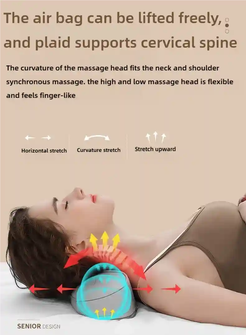 Electric Massager with Heat | Deep Tissue Neck and Back Cushion Massage Cushion Tidesmit