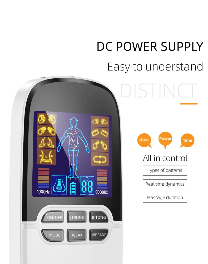 Tidesmit Electric Muscle Stimulator | Rechargeable Heat Therapy Massager Massage Chairs Tidesmit