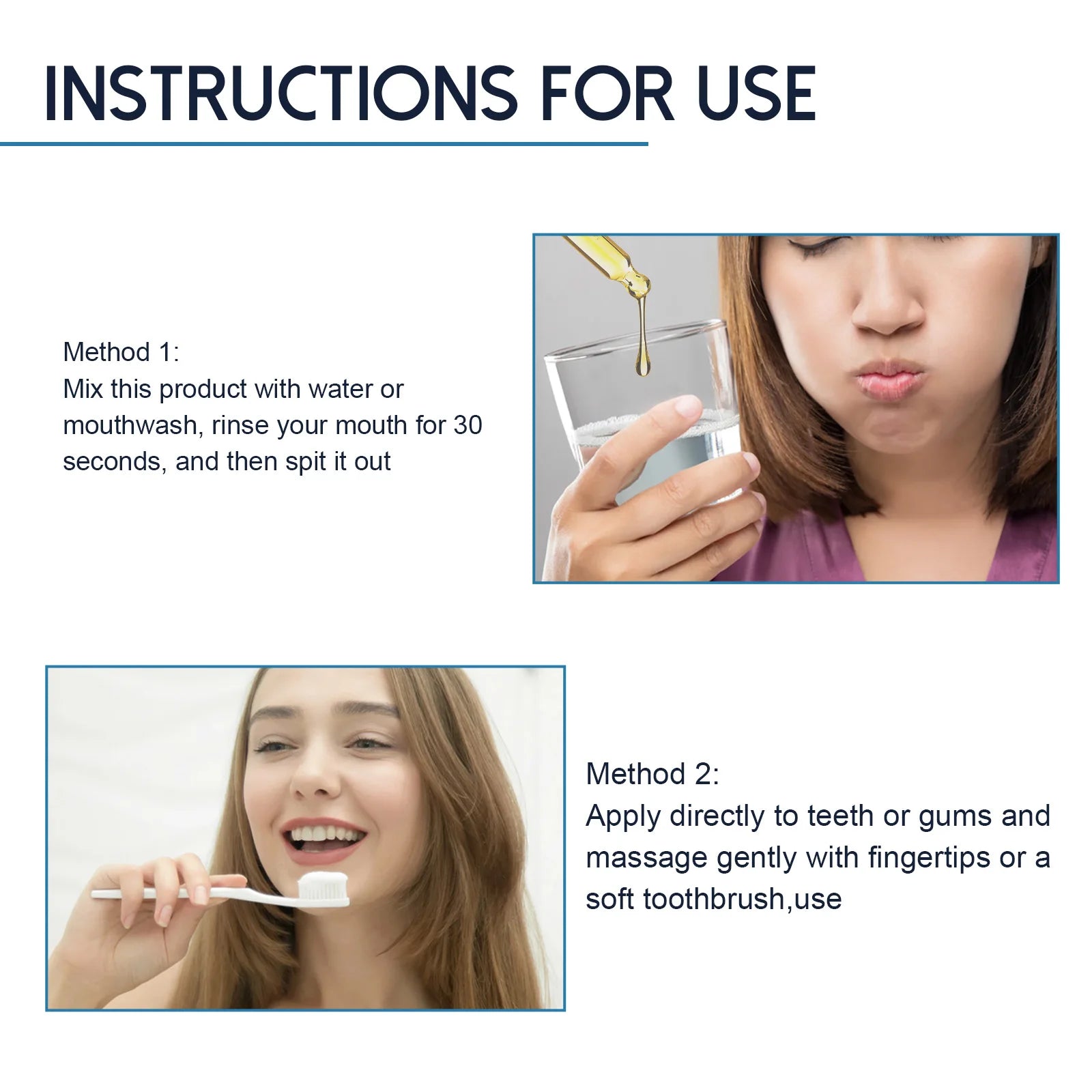 Tidesmit teeth whitening dental care drops for gum pain relief and removing tooth stains