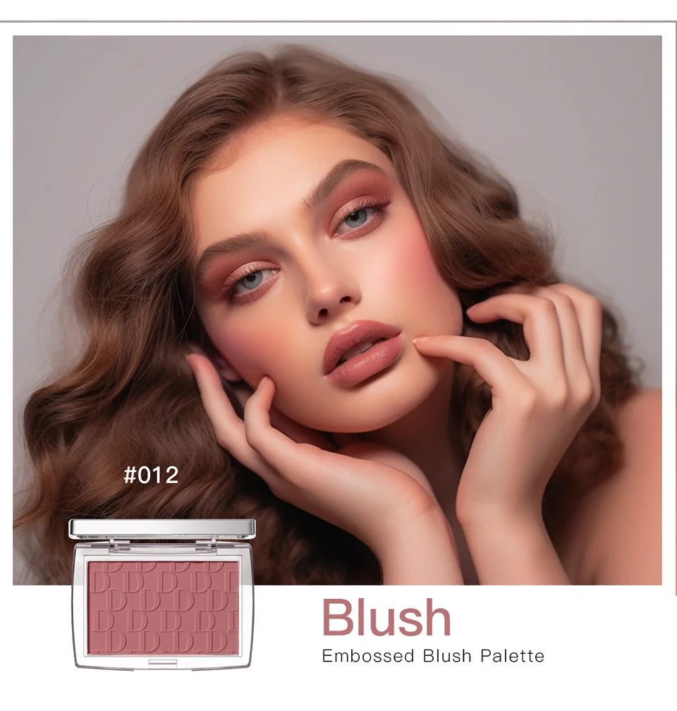 Tidesmit matte peach cheek tint blush palette swatch showing waterproof face contouring and rouge texture