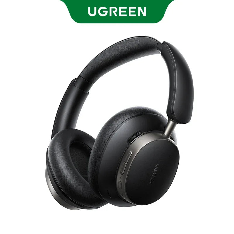 UGREEN Studio Pro 48dB ANC Wireless Headphones Over Ear Bluetooth Earphones Active Noise Cancellation Hi-Res LDAC 120h Playtime Studio Pro (Black) Tidesmit