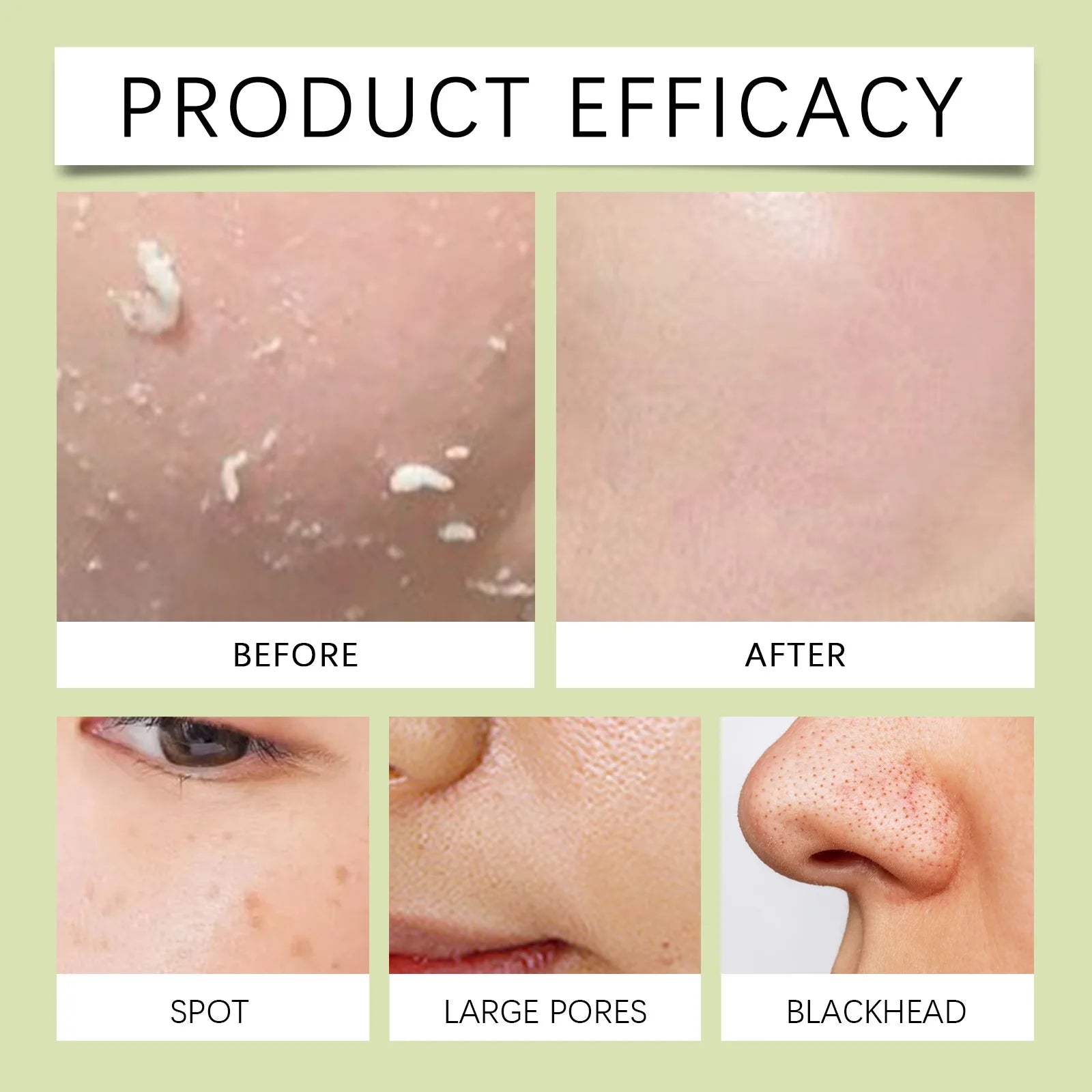Green Tea Facial Scrub - Deep Pore Exfoliating Cleanser for Skin Care Scrubs Treatments Tidesmit