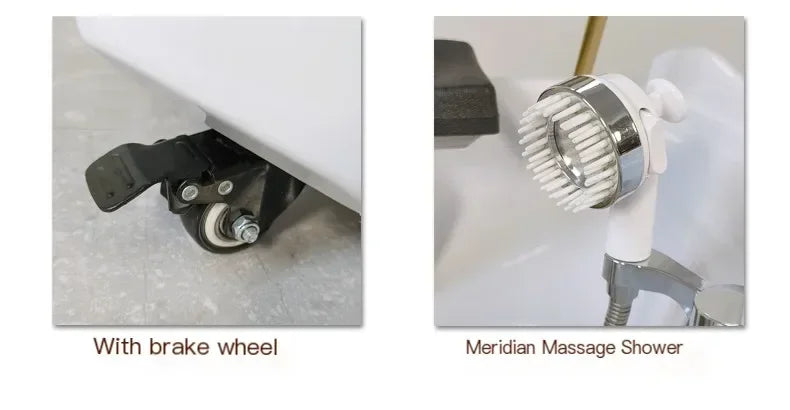Portable Shampoo Chair for Salon - Adjustable Spa Hair Wash Station Massage Chairs Tidesmit