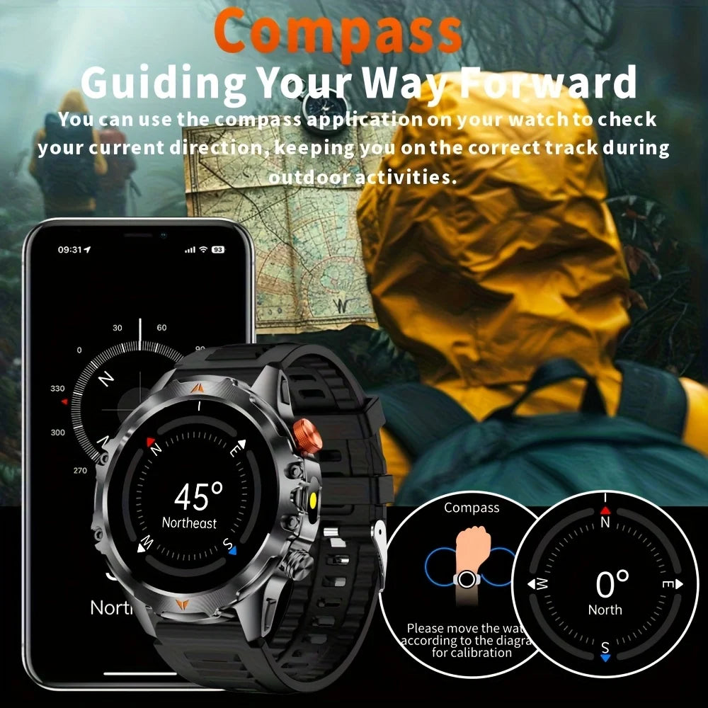 SENBONO Men Smart Watch 60-100 days Standby Time BT Call Compass IP68 Waterproof  Fitness Tracker Sport Smartwatch For Men Women