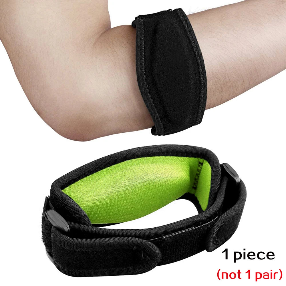 1 PCS Tennis Elbow Brace for Tendonitis, Forearm Brace Support Band with Compression Pad and Elbow Strap Wrap for Golfers Unisex