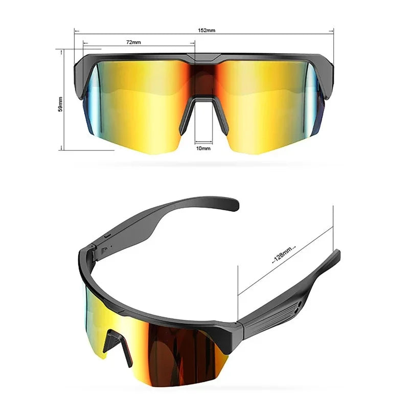 Polarized Bluetooth Audio Cycling Sunglasses | Silver & Gold Options Tidesmit