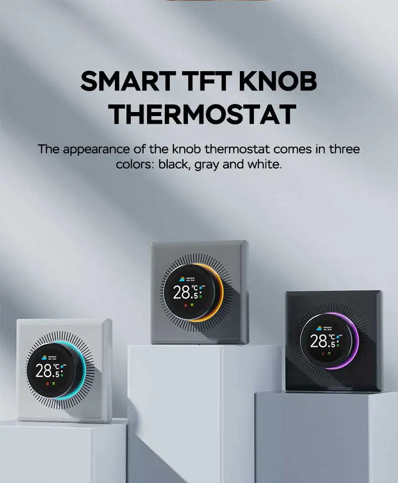 TUYA WiFi Smart Knob Thermostat  Floor Heating Water Gas Boiler Home Room Programmable Temperature Controller Alexa Google Home