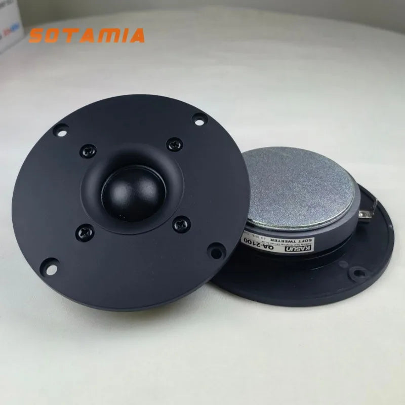 SOTAMIA 2Pcs 4 Inch Tweeter Audio Speaker 8 Ohm 60W Silk Film Dome Smart Home Treble Loudspeaker DIY HIFI Bluetooth Speaker