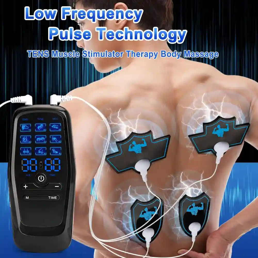 Electric EMS Muscle Stimulator: Portable Deep Tissue Recovery Device Massage Roller Tidesmit