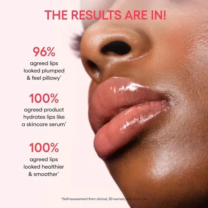 Laneige Lip Glowy Balm in Honey Donut provides a glossy, hydrated, and plump look with a sheer, tinted finish.