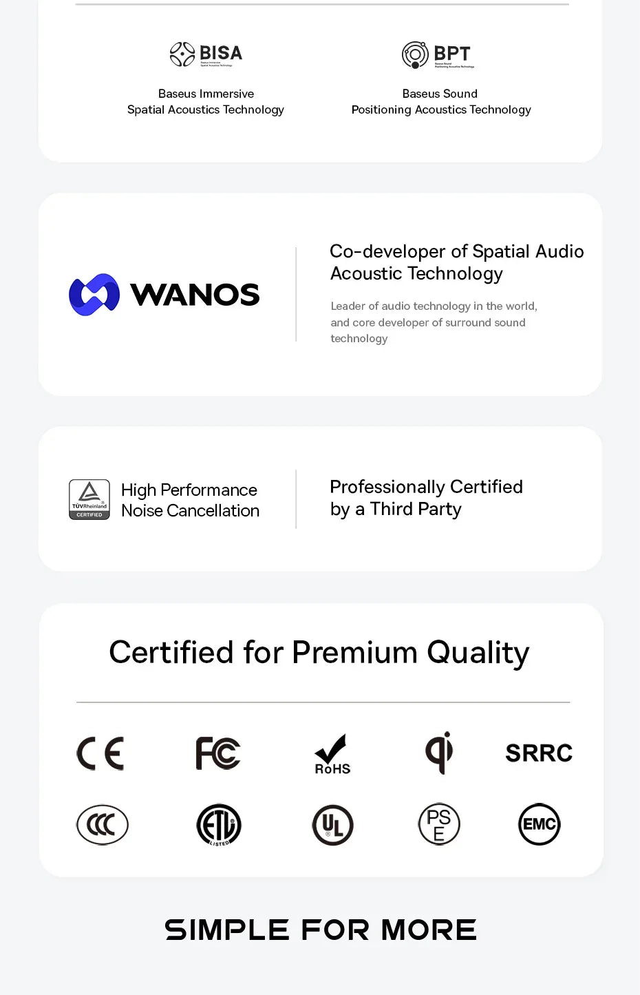 Baseus EP10 Pro ANC Earbuds Wireless Bluetooth 6.0 Earphones 50dB Realtime Adaptive Headphones 6 Mic Hi-Res LDAC IP55 Ear buds Tidesmit