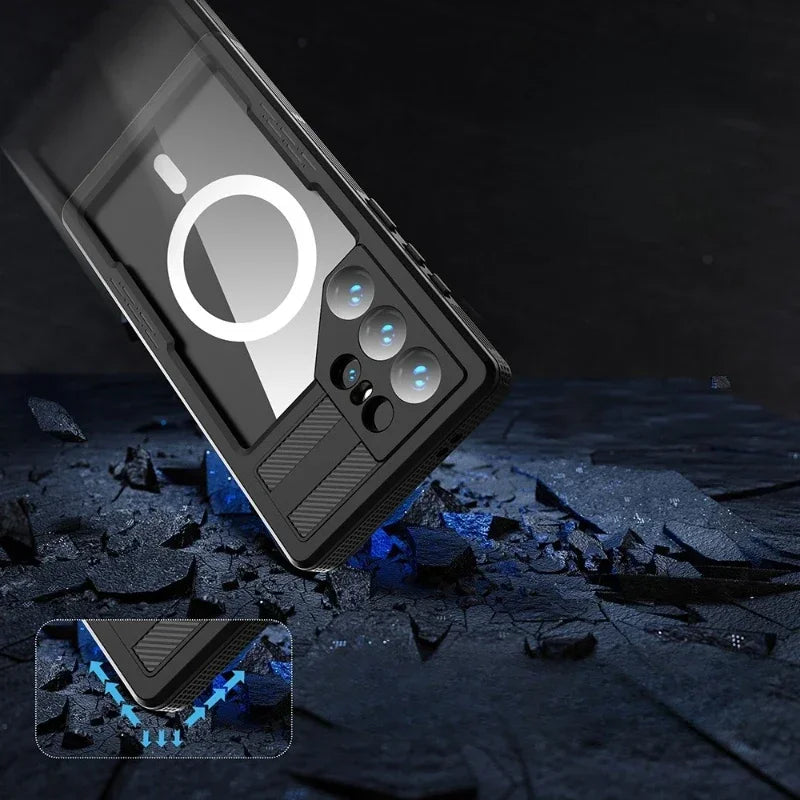 Samsung Galaxy S24 Ultra Waterproof Case - IP68 Military Grade Protection Tidesmit