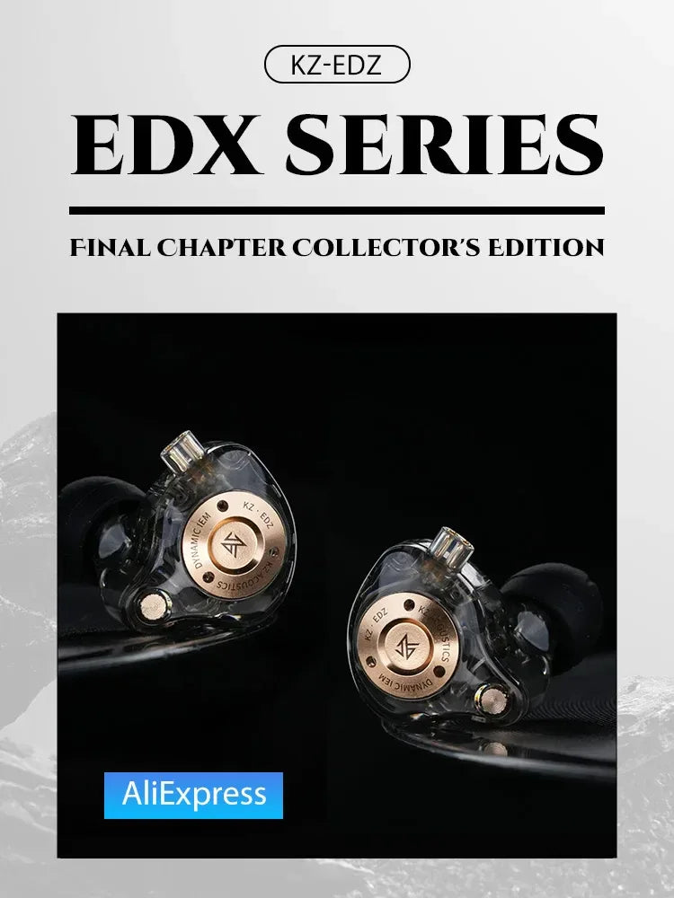 KZ EDX pro Earphones Bass In Ear Monitor Headphones Sport Noise Cancelling HIFI Headset New Arrival! Tidesmit