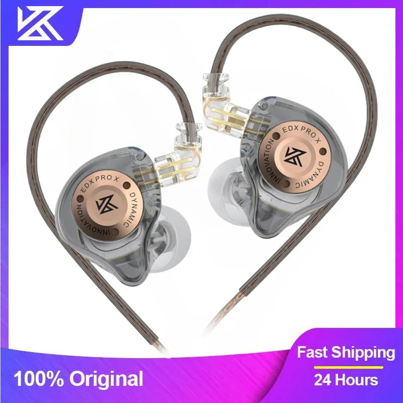 KZ EDX Pro X HiFi Wired In-Ear Monitors with Mic | Tidesmit Tidesmit