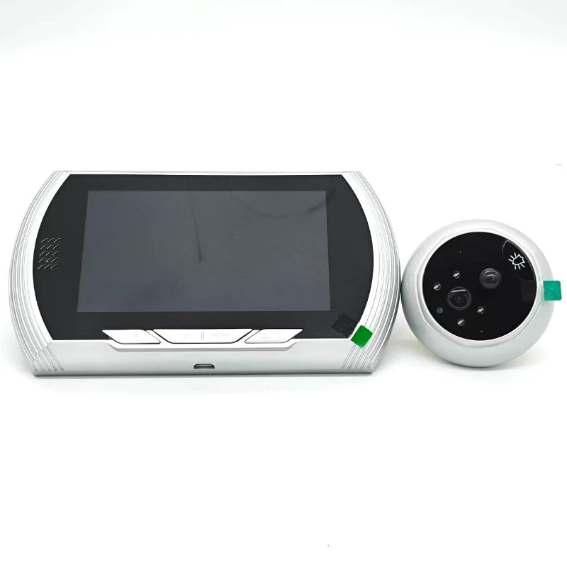 4.5 Inch Smart Digital Door Station Camera Infrared Night Vision Doorbell Door Eye Video Recording Peephole Viewer Doorbell