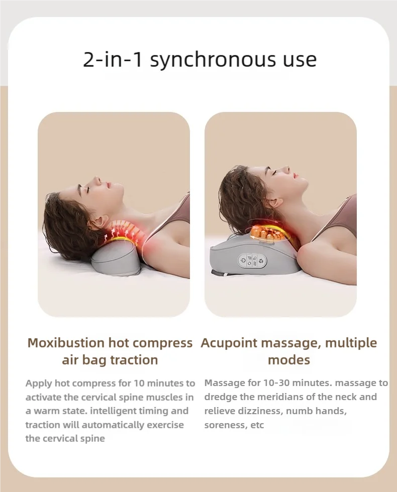 Electric Massager with Heat | Deep Tissue Neck and Back Cushion Massage Cushion Tidesmit