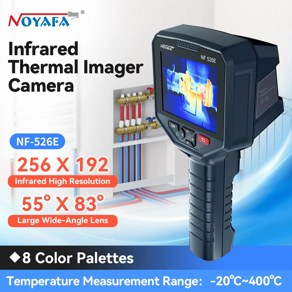 NOYAFA NF-526E Thermal Imager 256*192 Handheld thermal Camera Infrared Temperature Meter For Repair, PCB, Circuit Testing