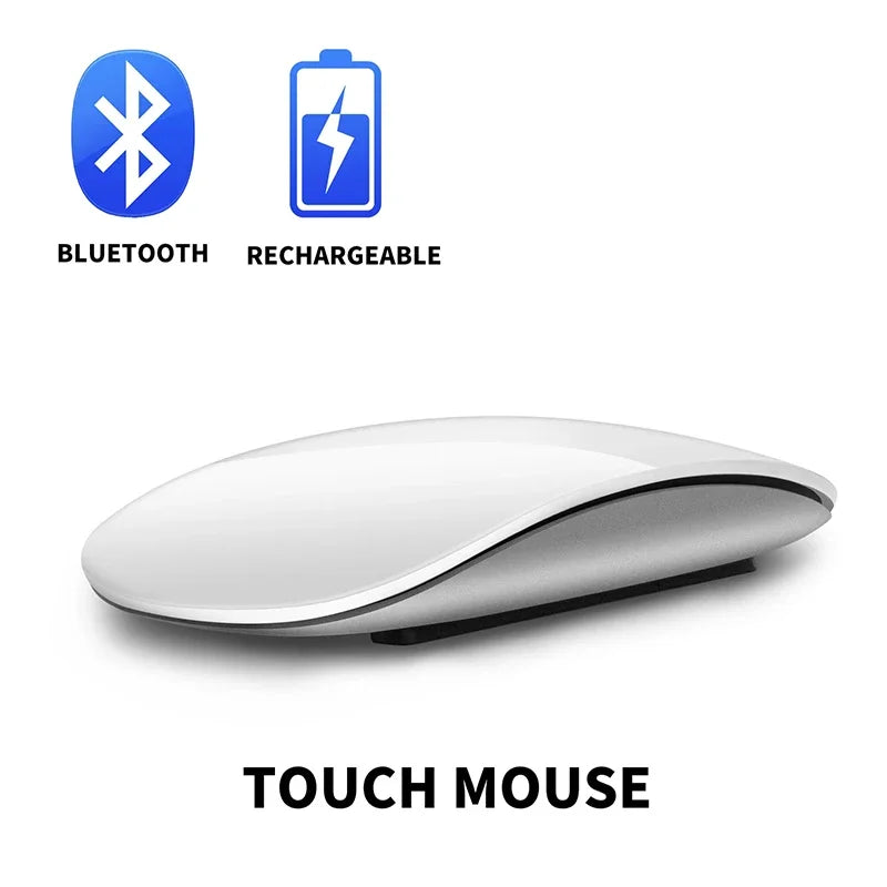 Upgrade Wireless Bluetooth Magic Computer Mouse Rechargeable Touch Slim Ergonomic Dual-Mode Silent PC Mice For Apple Macbook Air