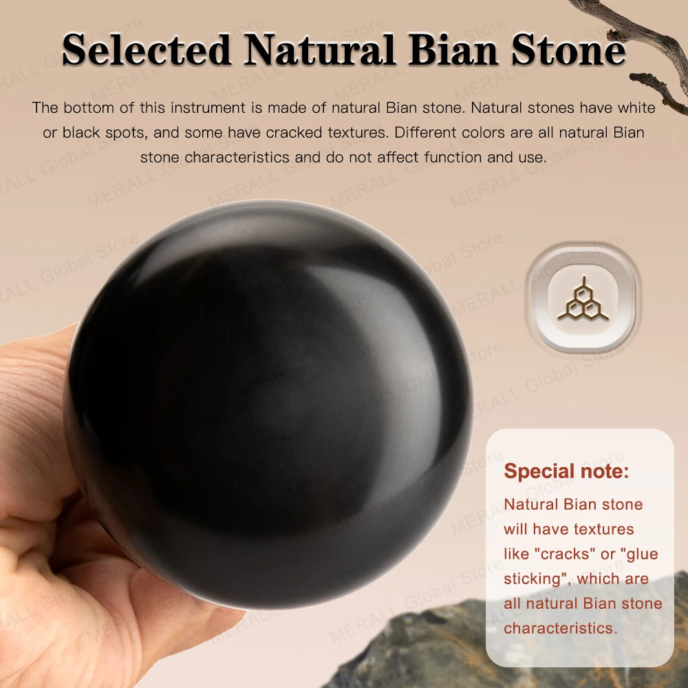Electric Bian Stone Massager: Wireless Heat Therapy & Guasha Tool Back Massage Instrument Tidesmit