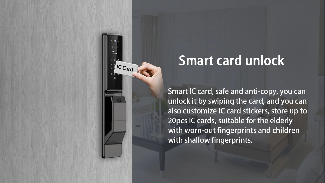 Outdoor Waterproof Lock Wifi Tuya APP Remote Voice Intercom Electronic Door Lock Face Fingerprint Smart Door Lock With Camera