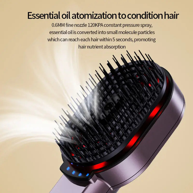 Massage Comb with Hair Oil Applicator | Dolphin Grey | Tidesmit Relaxation Treatment Tidesmit