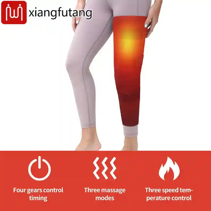 Leg Heating Pad With Vibration Massager for Deep Tissue Muscle Relief Massage Cushion Tidesmit