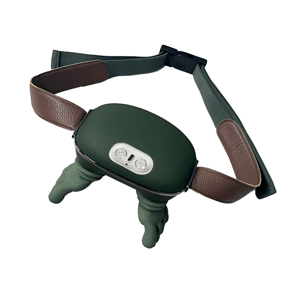 4D Neck and Shoulder Massager: Bionic Kneading Wireless Electric Massager Body Shaping Massage Equipment Silver Switch