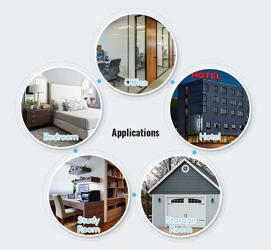 HOMSECUR Electronic Fingerprint Password Door Lock APP Bluetooth Remote Opening