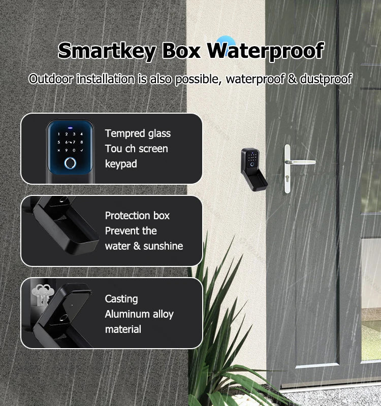 TTlock Smartkey Lock Box Home Key Wireless Smartlock Box Electronic Key Box App Digital Code Bluetooth Key Safe Padlock for Host