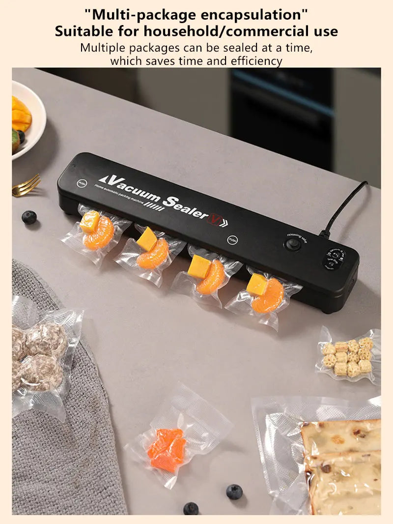 Food Sealing Portable Home Vacuum Kitchen Helper 220V Automatic Packaging Machine Food Vacuum Sealing Machine New