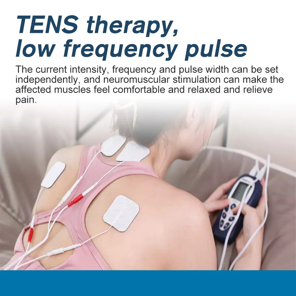 Tens Unit Muscle Stimulator - 16 Mode EMS Deep Tissue Massager Body Shaping Massage Equipment Tidesmit