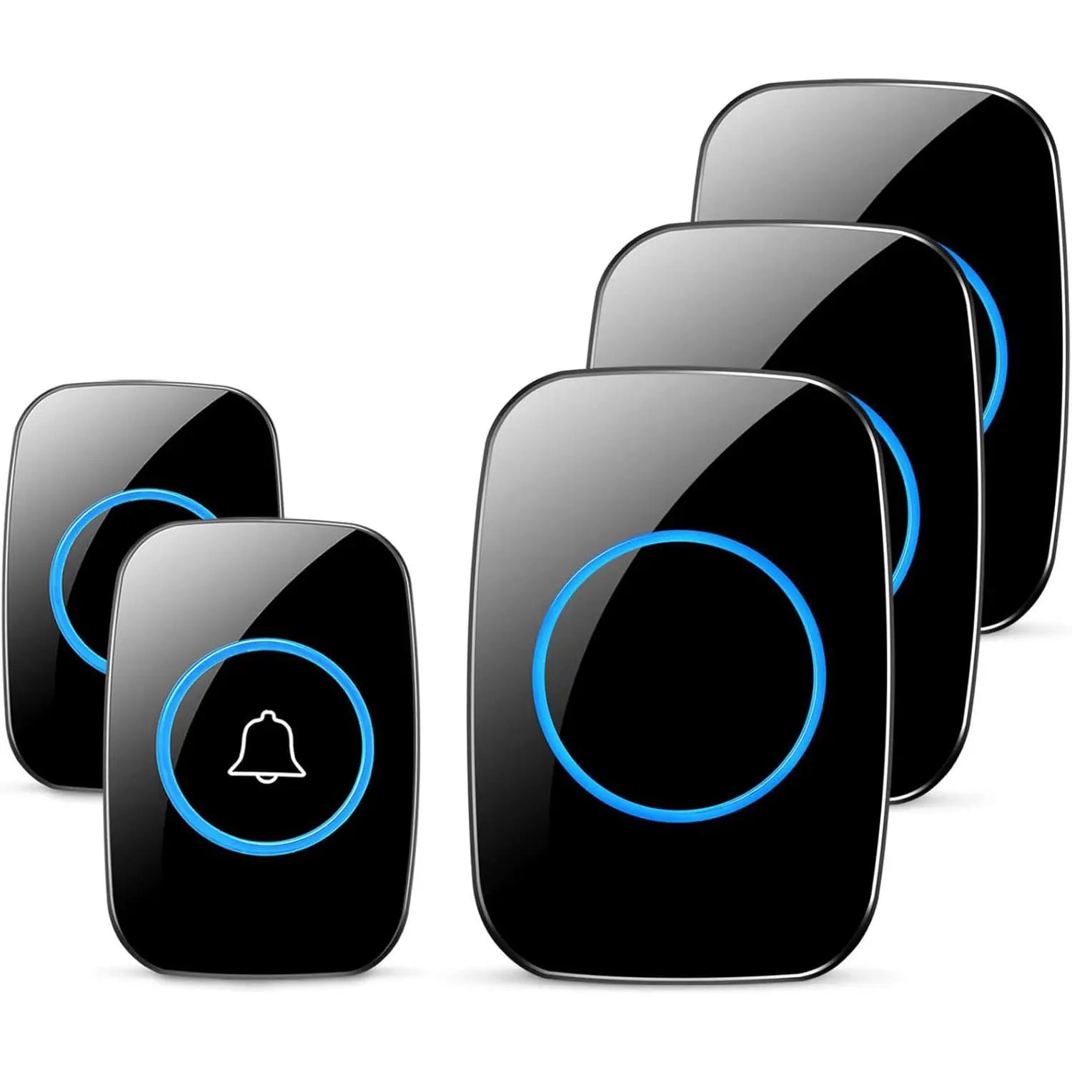 Wireless Doorbell EU/US Plug 300M Remote Control Waterproof 433 Frequency Through The Wall Signal Alarm Ambulance Smart Doorbell